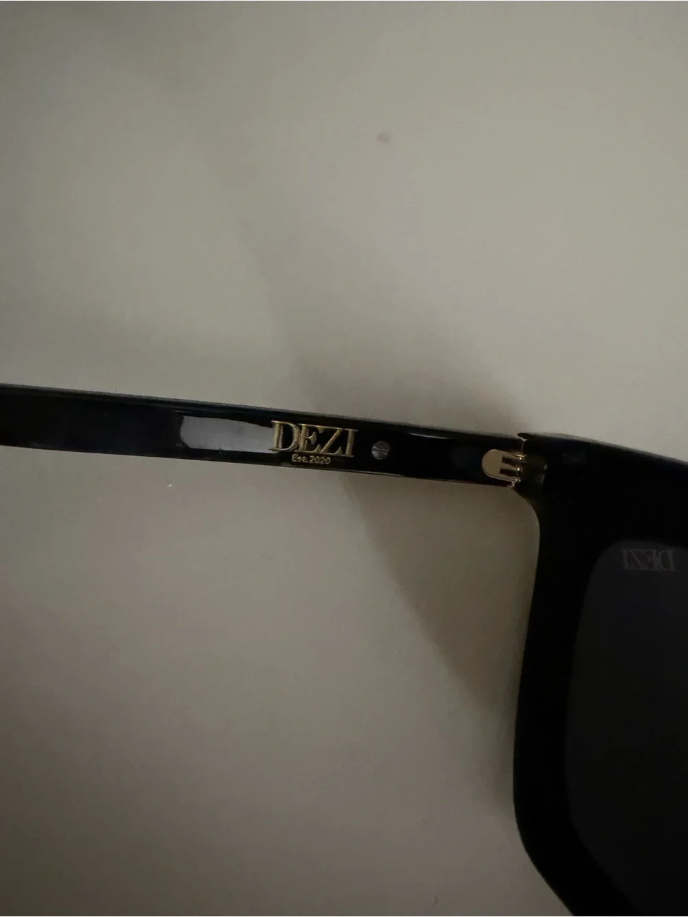 Dezi Oversized Square Black Sunglasses